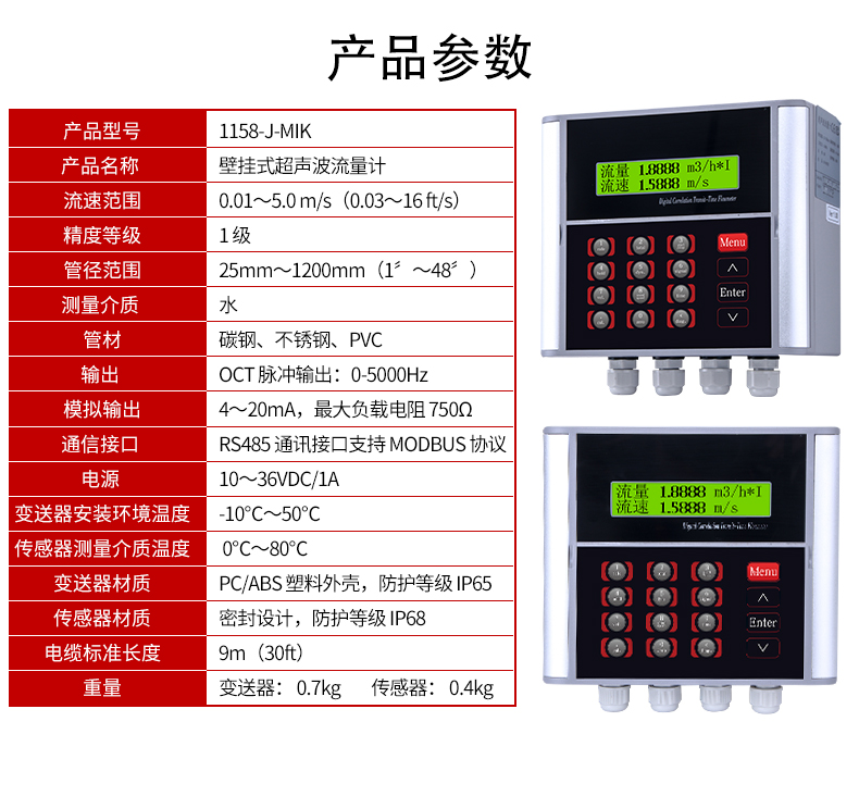 外貼式超聲波流量計